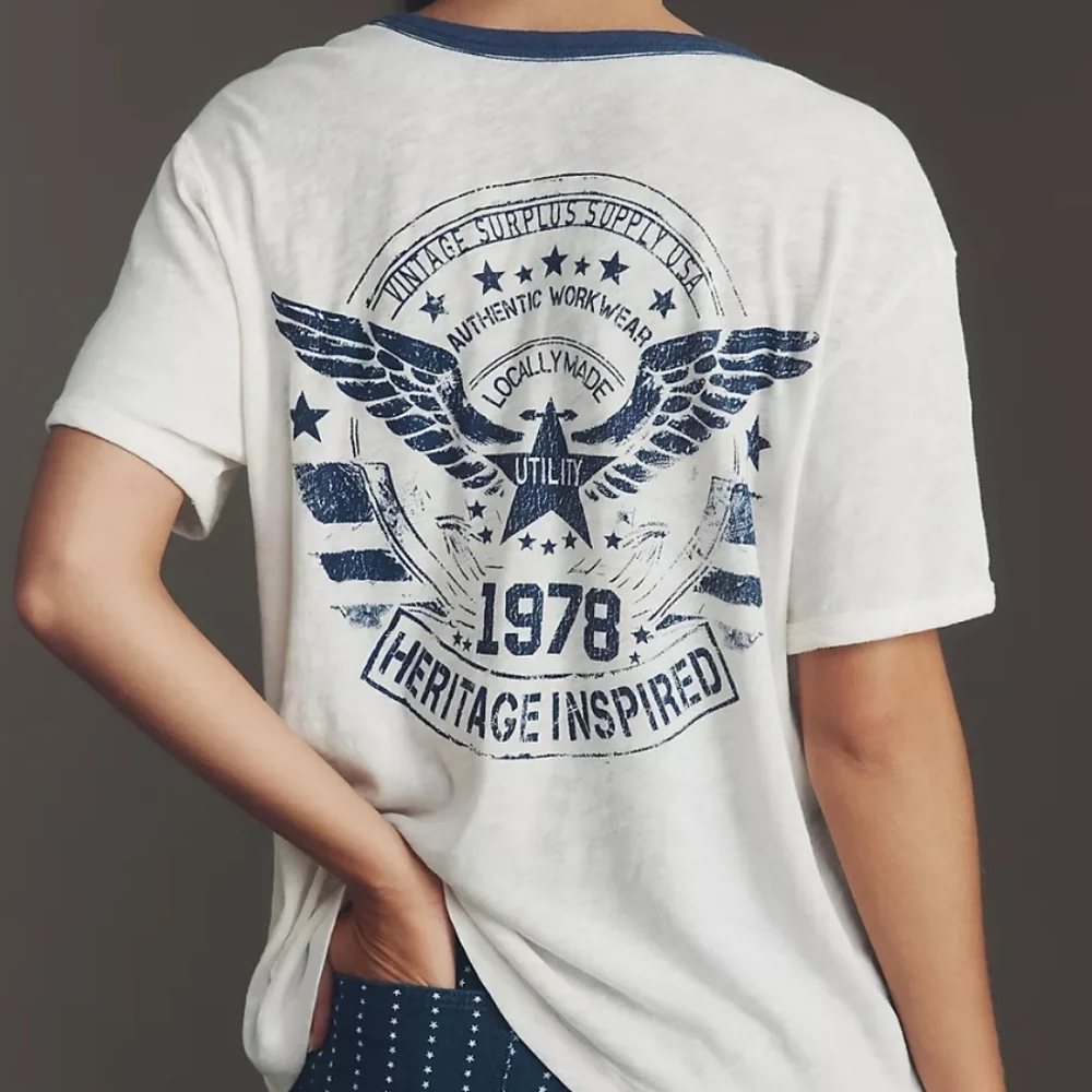 NWT Pilcro Cotton Graphic Tee - Picture 2 of 10